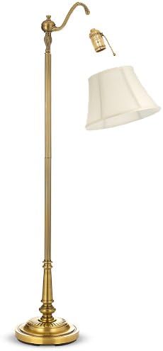 Royal Designs, Inc. BS-754U-13BG Bottom Scallop Gather Pleat Basic Lamp Shade with UNO Threaded Fitter, 5 x 13 x 9.5, Beige