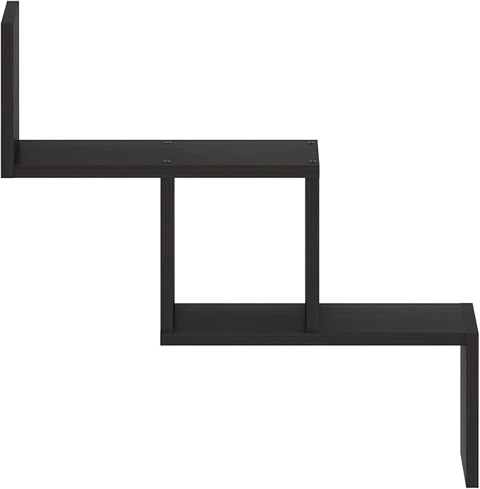 Furinno Rossi Wall Mount Floating Ladder Shelf, Espresso