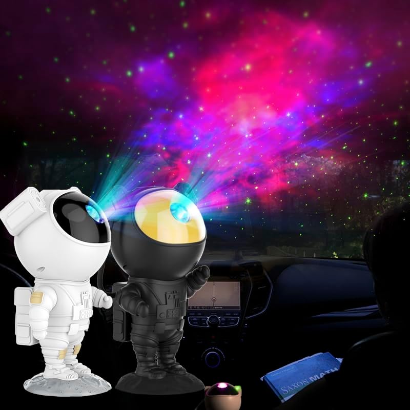 SFOUR Astronaut Galaxy Projector Night Light,Lights for Bedroom,Kids Room Decor Aesthetic, Adjustable Head Angle,Gift for Kids Adults Home Party Ceiling Decor,Christmas Gift