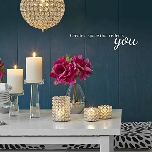 Serene Spaces Living Silver Ribbed Pedestal Glass Votive Holder, Table Centerpiece, Home, Office, Wedding, Birthday, Holiday & Special Events Decor, 3.5" Diameter & 5" Tall