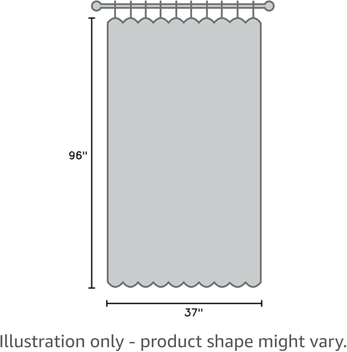 Joydeco Blackout Curtains for Bedroom - 100% Light Blocking 2 Panels Light Grey Drapes 37" W x 96" L, Thermal Insulated Room Darkening Curtains, Linen Textured for Living Room, Rod Pocket & Back Tabs