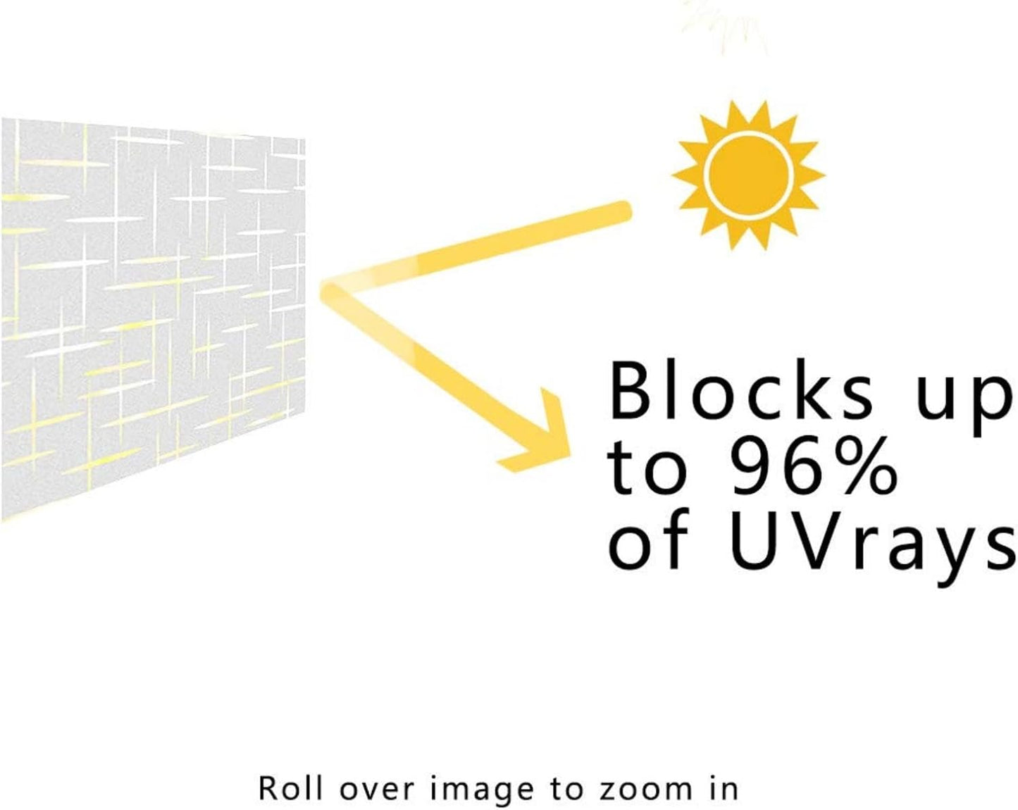 Finnez Frosted Window Film Non-Adhesive, Frosting Privacy Film for Glass Windows, Self Static-Cling Decorative Window Cling for Home Office UV Protection Cross Pattern 17.5 x 157.4 inches