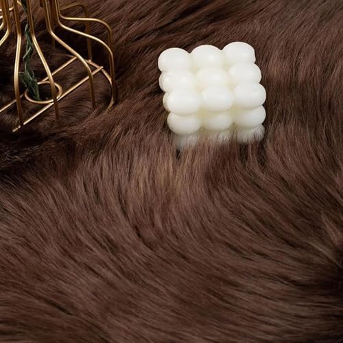 Faux Fur Rug Coffee Sheepskin Area Rug,Ultra Soft Shaggy Plush Rug Bedroom Living Room Sofa Floor Kids Room Bedside(4 x 6 ft Sheepskin)