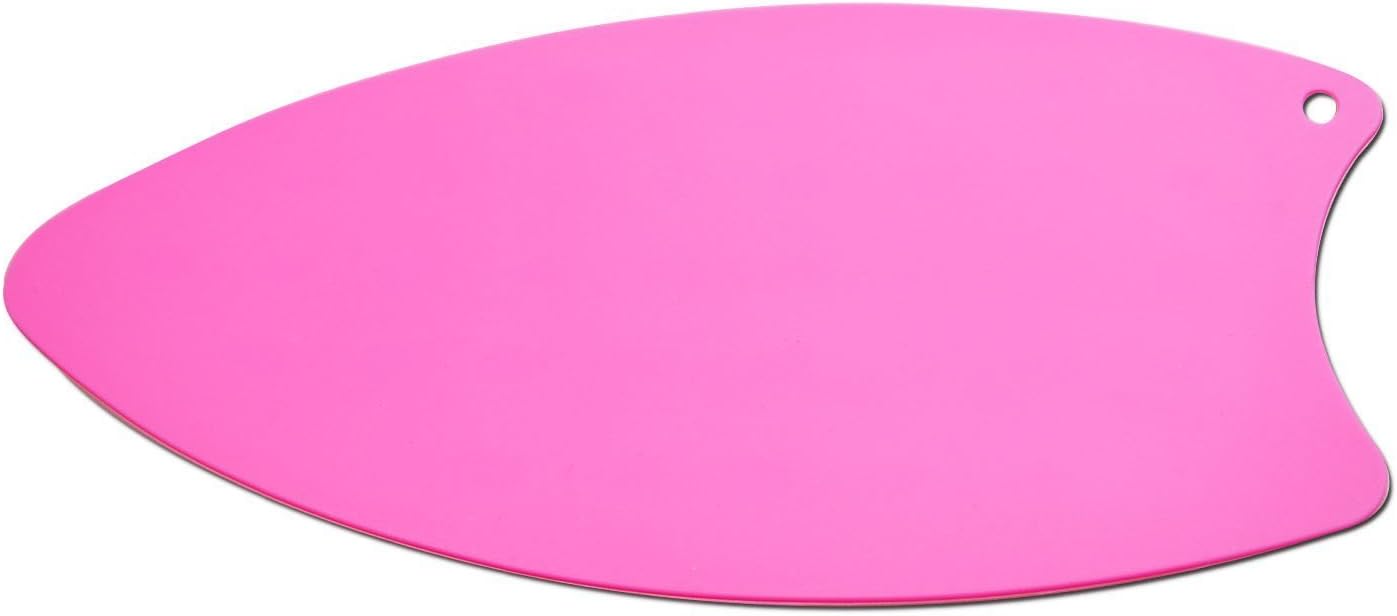 Bringsine Silicone Iron Rest Pad for Ironing Board Hot Resistant Mat(Hot Pink)