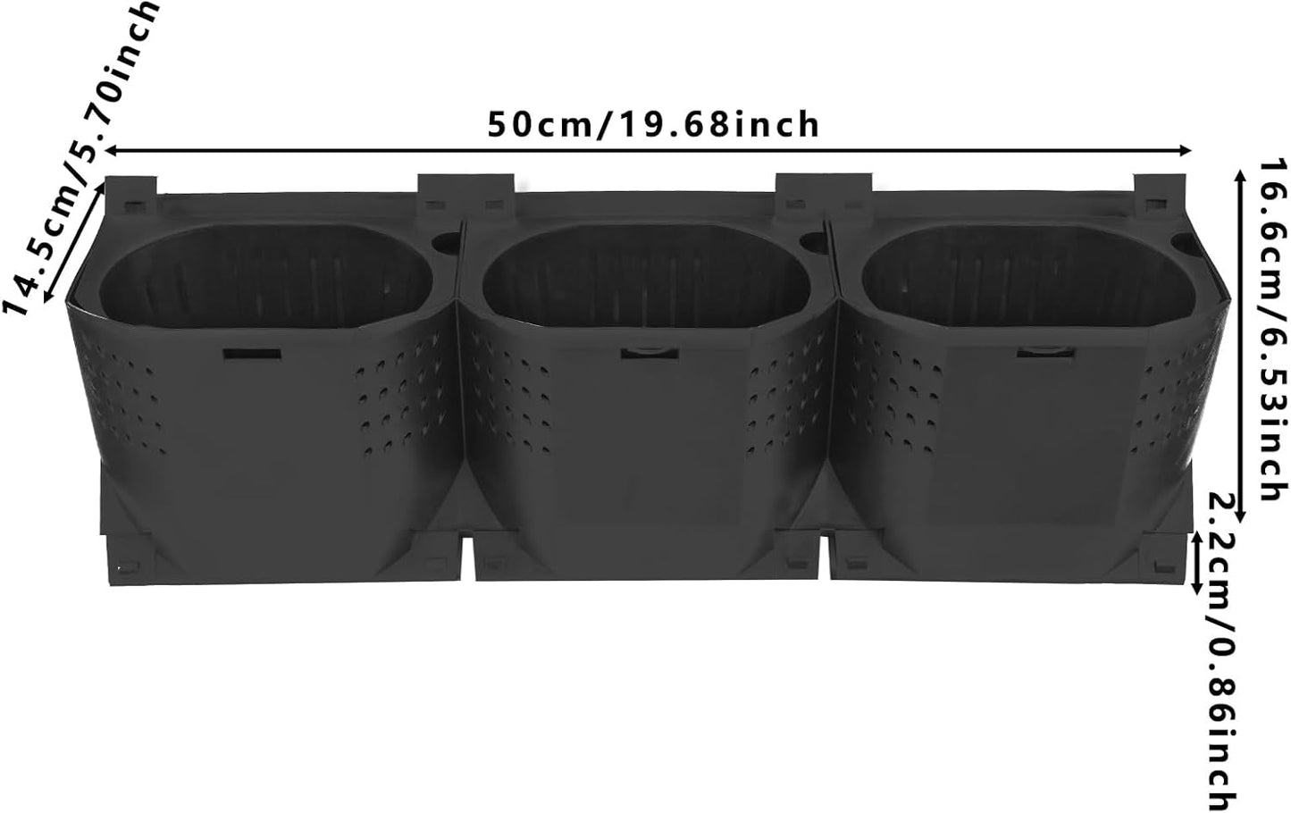 Self Watering Wall Planter | 36 Pots Vertical Garden Planter for Indoor Plants | wall-Mounted Stackable Wall planter | Hanging Plant Flower Pot Holder | 10.56 Fl Oz Each Individual Pot | Black