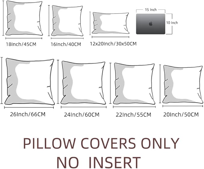 Fancy Homi 4 Packs Decorative Throw Pillow Covers for Living Room Couch Bed, Modern Farmhouse Boho Home Décor Accent Cushion Case, 18" x 18" (Pack of 4), Lime Green