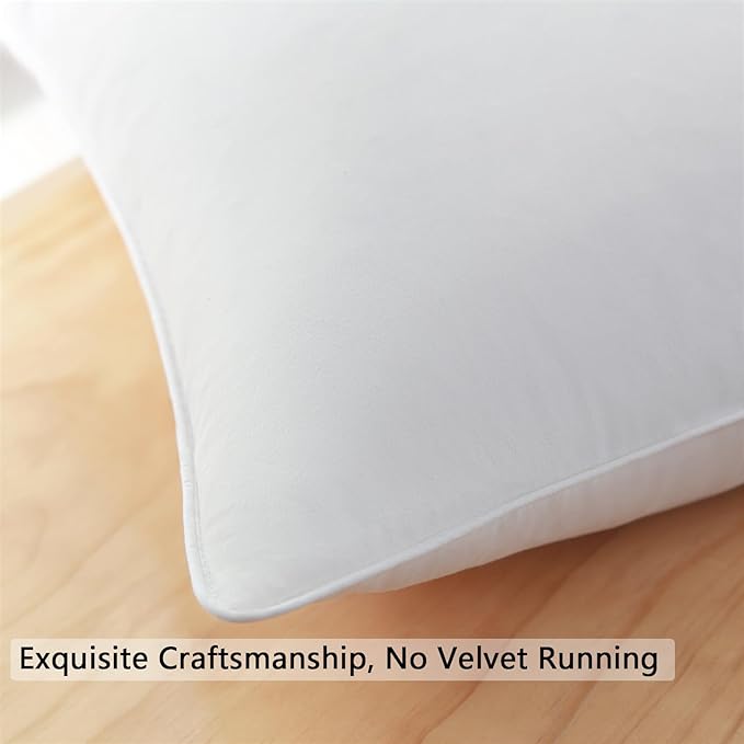 SleepMan Throw Pillow Inserts 14" x 24" (Pack of 1, White) Down Feather Pillow Stuffer Premium Decorative Pillows for Sofa Couch Bed
