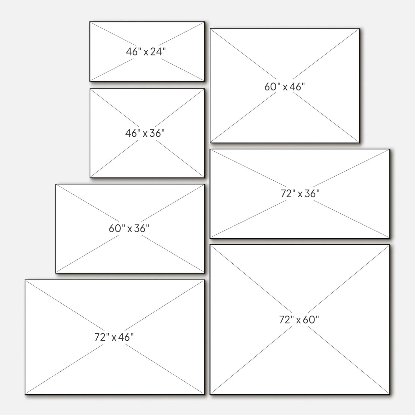 SIGNWIN 36"x60" Extra Large Framed Wall Art Gray School of Fish Minimalist Ocean-Inspired Marine Life Illustration for Home Living Room Bedroom Decor (Frame Assembly Required)