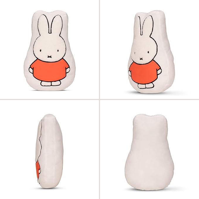 Miffy Bedding Plush Pillow – Soft Plush Throw Pillow for Bedroom Office Decor & Gifts, 14 inch Tall, (100% Officially Licensed Product) by Franco Collectibles