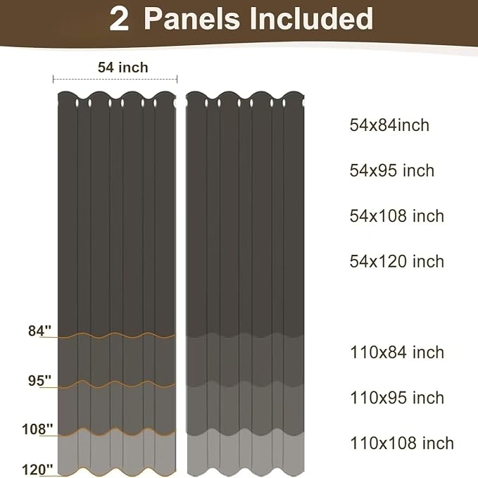 HolidayIdeas 2 Panels White Outdoor Sheer Curtains for Patio Waterproof 84 inches Long-Linen Semi Privacy Voile Sheer Curtains 84 inches Long for Living Room, Gazebo, Porch, Pergola 54 x 84 inch