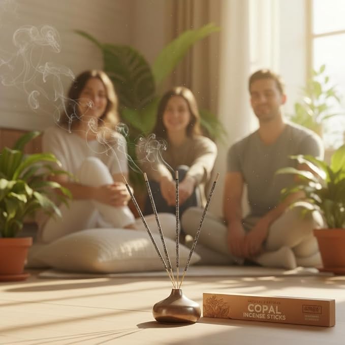 Premium White Copal Incense Sticks - 100% Pure Mayan Resin, Superior Burn Quality, Maximum Fragrance - Thick Coating, Handcrafted in Mexico for Meditation, Yoga, Spiritual Practice - 120 Sticks