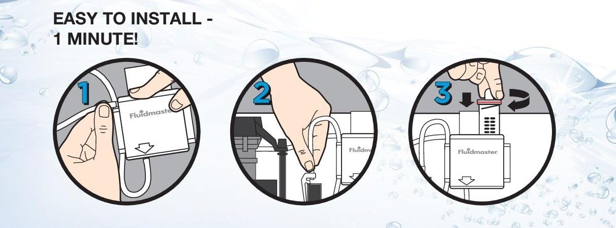 Fluidmaster 8202P8 Flush 'n Sparkle Automatic Toilet Bowl Cleaning System Refills, BioBalance Septic 2-Pack