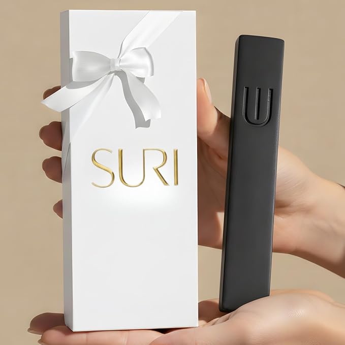 SURI Mezuzah for Door with Scroll – 6 Inch Modern Mezuzah Case with Non Kosher Scroll Included, Fits up to 5” Scroll, Easy Adhesive Installation, Gift Box Included