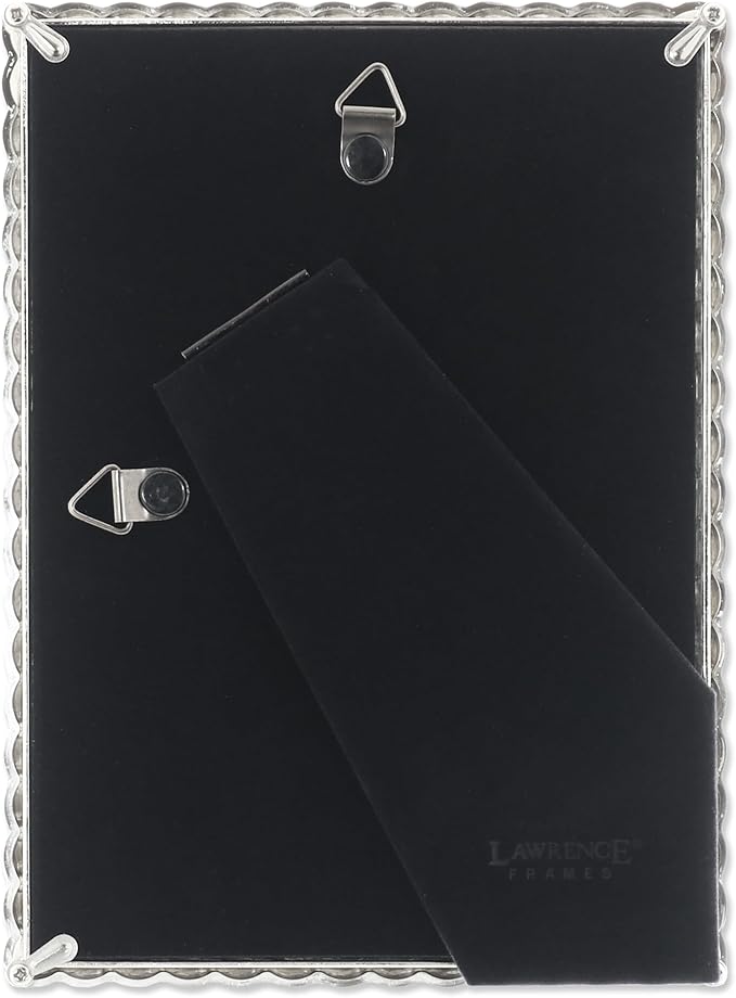 Lawrence Frames Rope Design Metal Frame, 5x7, Silver