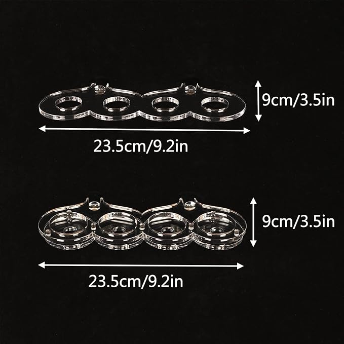 Lightsaber Wall Mount Lightsaber Stand Sword shelf Suitable for Lightsaber Stand Lightsaber Display Swords Light Saber Sword Wall Bracket (Transparent 4 holes)