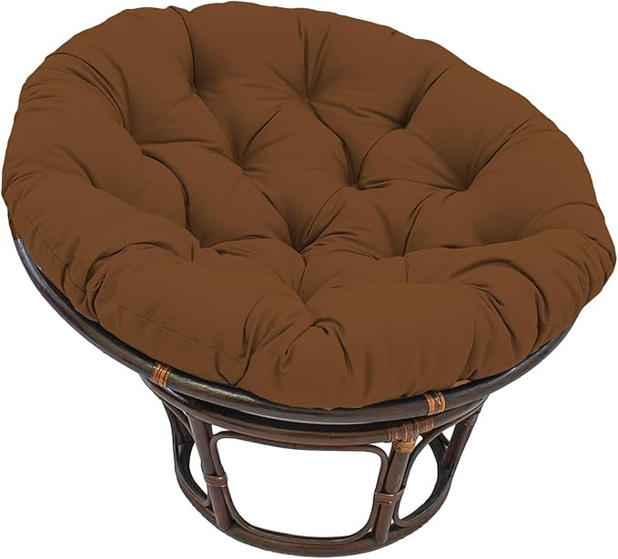 Papasan Round Chair Cushion, Thickened Soft Egg Chair Cushions Replacement, Hanging Swing Seat Pads for Outdoor Indoor Garden Patio (Without Seats)