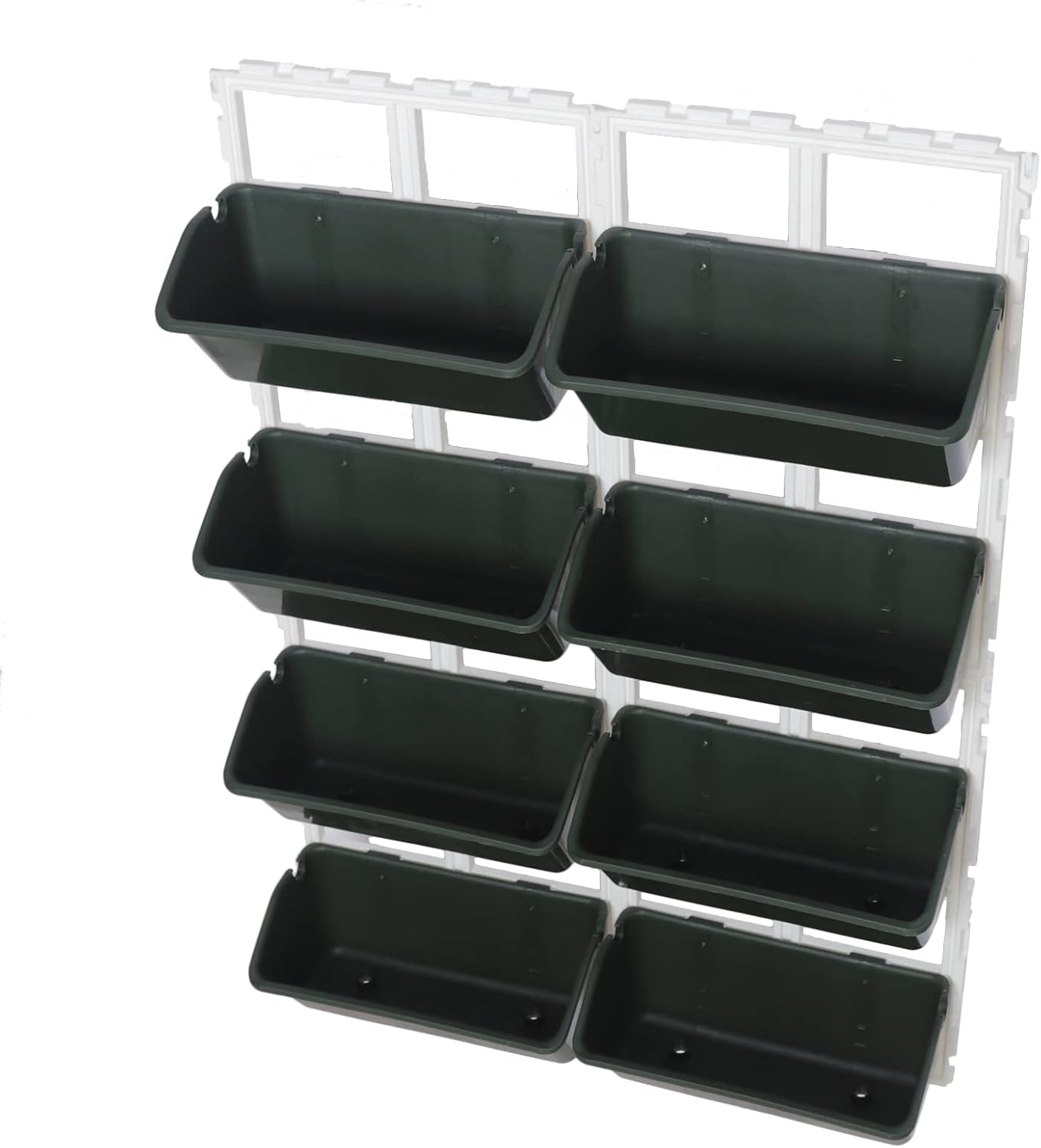 Vertical Wall Hanging Planter, 4-Tier Hanging Planter Rack, 8 Pockets Plant Vegetable Fruit Herb Hanging Pocket Holder Flowerpot or Flowers Vegetables Herb (Army Green)