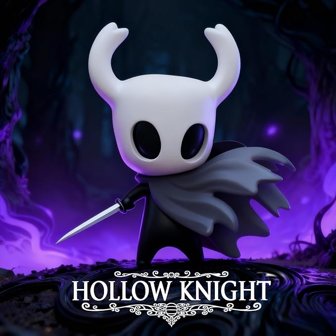 Knight Figure Statue, Hollow Knight Merch Action Figure, Home Decor Cartoon Collectible Figurine, Car Dashboard Ornament Cute Figure Collectible, Popular Game Gift for Enthusiasts. (Knight)