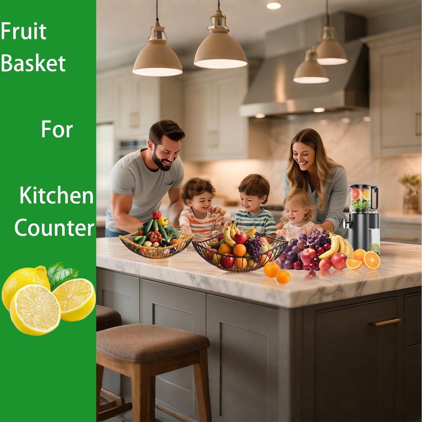 Vine Woven Iron Fruit Bowl, Metal Wire Fruit Basket, Vegetable Drain Basket, Storage Baskets for kitchen counter, countertop,Snacks, Candy, Bread,Cosmetics,Table decorative(12 x 3.7 Inches)