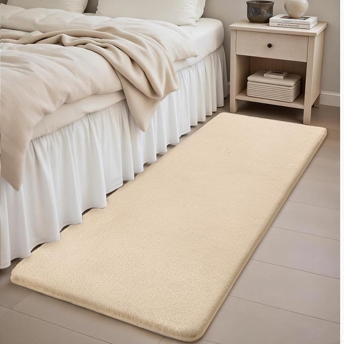Sour Lemon 2x6 Soft Runner Rugs for Hallways, Bedside Rugs for Bedroom Living Room Area Throw Rug Runner Carpets Non Slip Memory Foam Area Rug for Kids Rooms, Dorm, Home Decor Aesthetic