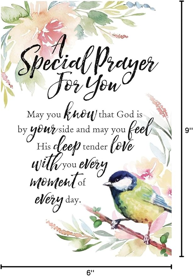 DEXSA A Special Prayer For You Wood Plaque - Made in the USA - 6"x9" - Elegant Vertical Frame Wall & Tabletop Decoration | Easel & Hanging Hook | Christian Family Religious Home Decor Saying
