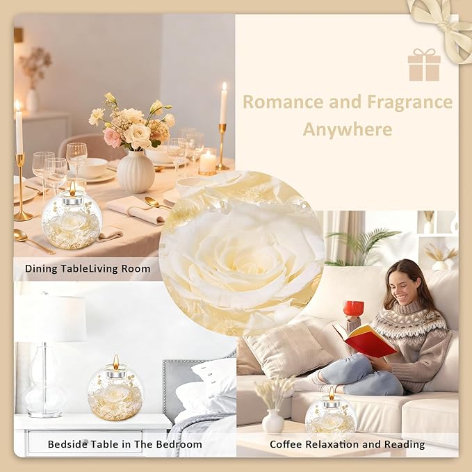 Mothers Day Rose Gifts for Mom Birthday Gift for Women Preserved Rose in Glass Dome with 2 Fragrances Eternal Purple Roses Forever Flowers for Delivery Mothers Day Flower Gifts for Mom Grandma Wife