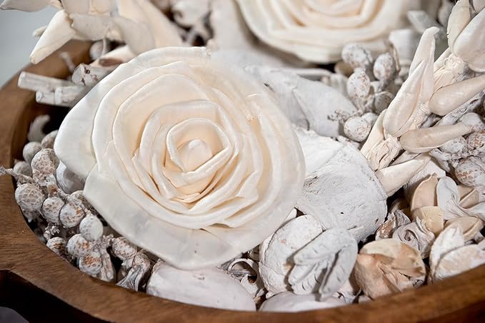 Linen White Fragrance Potpourri Bag Home Décor | Floral Petals Vase & Bowl Filler