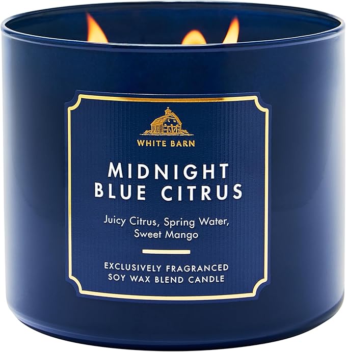 Bath & Body Works Midnight Blue Citrus 3-Wick Candle