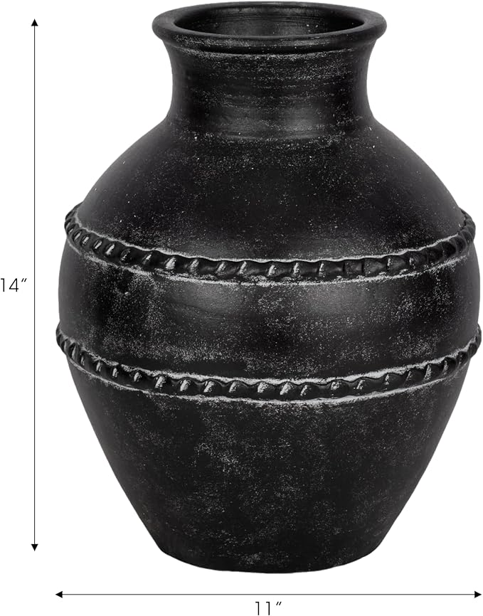 Sagebrook Home Traditional Terracotta Vase