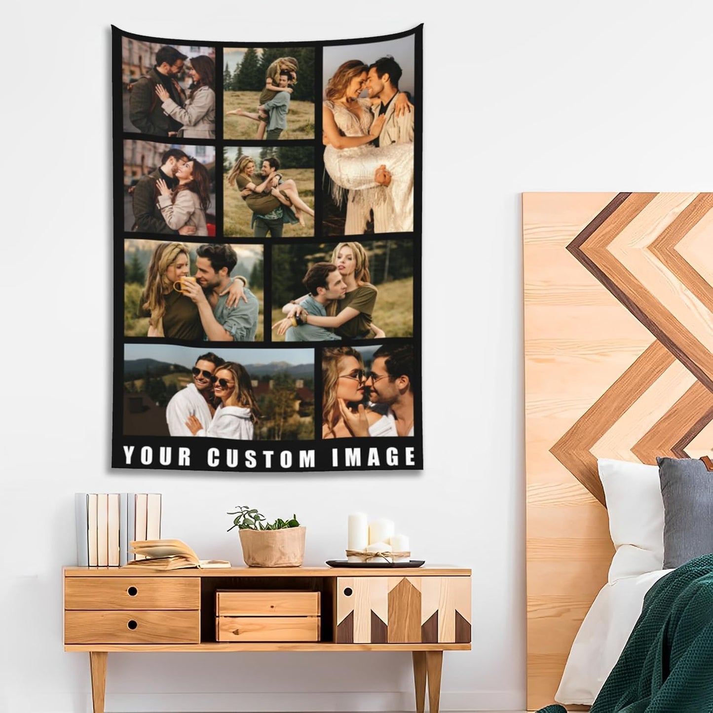 Custom Tapestry For Wall Bedroom Custom Backdrop Personalized Image Text Photo Customized Funny Tapestry Banners And Signs Multiple Pictures Vertical Tapestrys