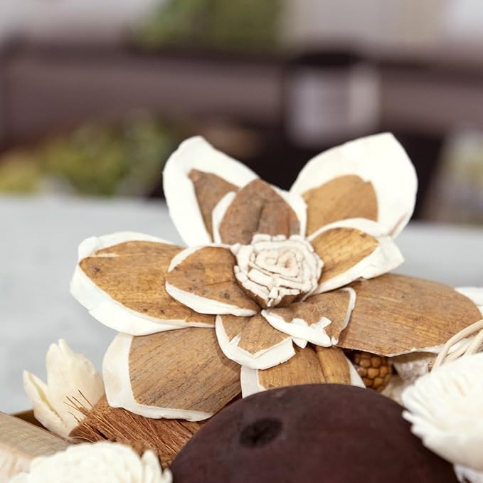 ANDALUCA Maison Box Fragrance Potpourri Decorative Vase & Bowl Filler Home Décor (Coconut Sandalwood)