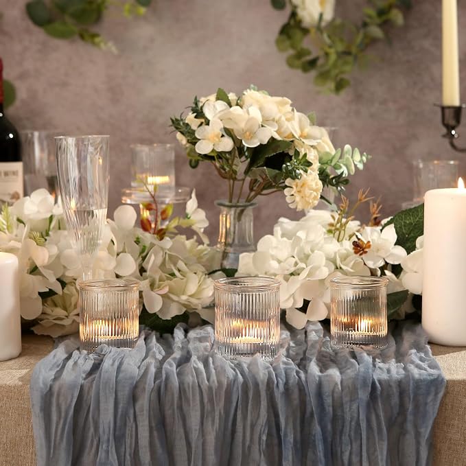 36pcs Votive Candle Holders - Clear Votives Glass Tea Light Candle Holders Bulk, Tea Lights Candles Holder for Home Party Wedding Decoration & Gift (Clear)