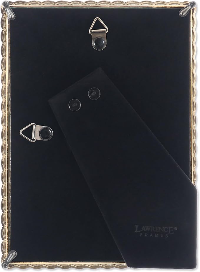 Lawrence Frames Rope Design Metal Frame, 5x7, Gold