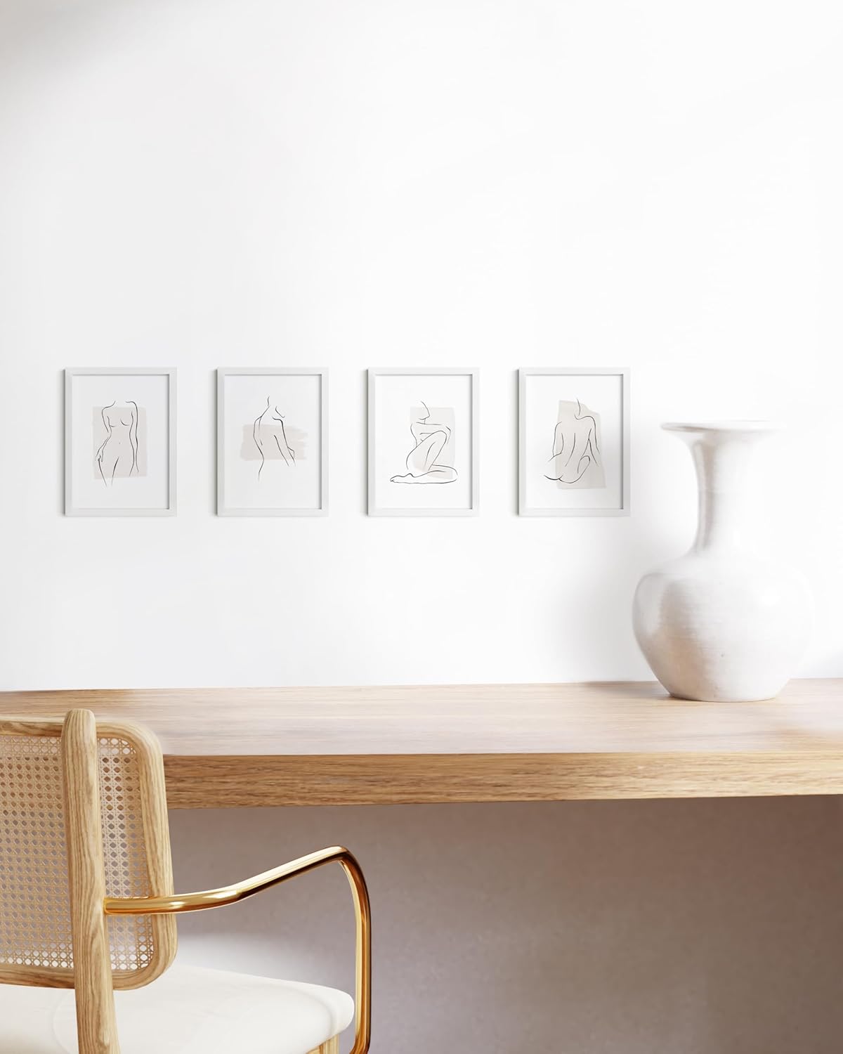 HAUS AND HUES 5x7 White Metal Picture Frames - Bulk Frames 5X7 - Features Premium Aluminum, Vertical Hanging, Easel Back for Tabletop, Home, Office (5x7 in, White, Set of 15)