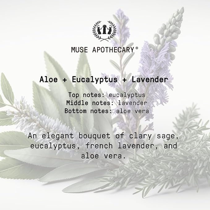 Muse Apothecary Flush Ritual - Aromatic & Refreshing Toilet Spray, Use Before You Go, 8 oz, Infused with Natural Essential Oils - Aloe + Eucalyptus + Lavender
