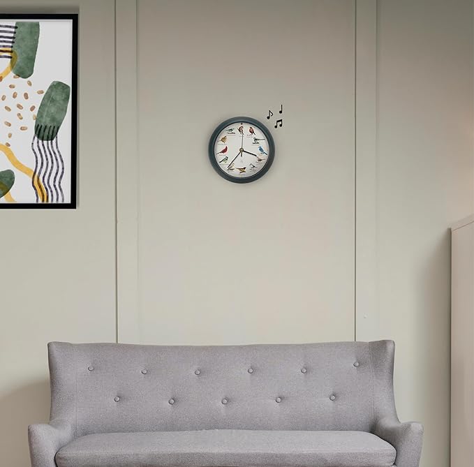 Mark Feldstein, The Original Singing Bird Clock, 25th Anniversary Edition, 8 Inch, Green