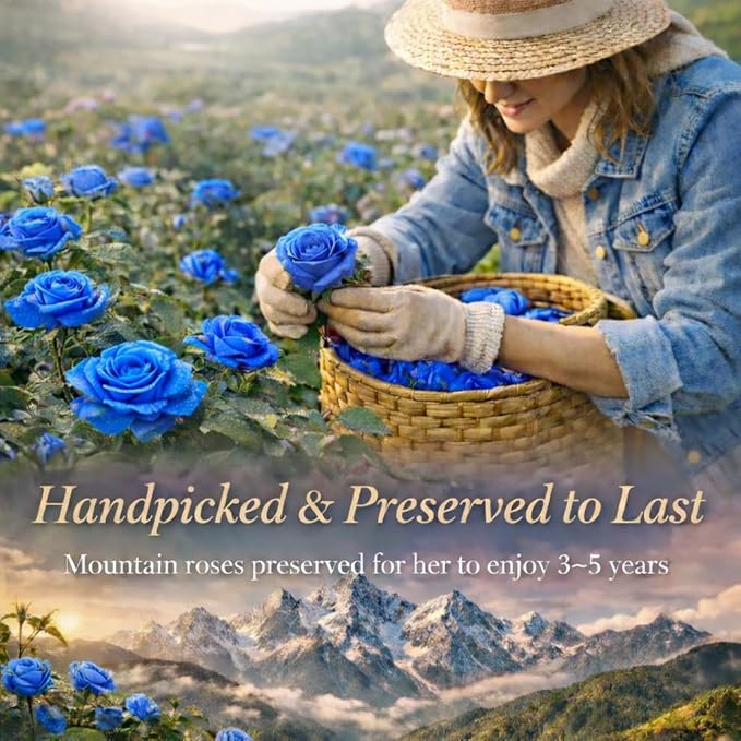 Forever Love Preserved Real Rose with Heart Necklace, Mothers Day Gifts for Mom, Wife, Anniversary Birthday Gifts for Women â Projects âI Love Youâ in 100 Languages