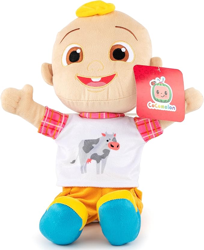 Jay Franco CoComelon JJ Stuffed Pillow Buddy - Super Soft Polyester Microfiber, 17 inch (Official CoComelon Product)