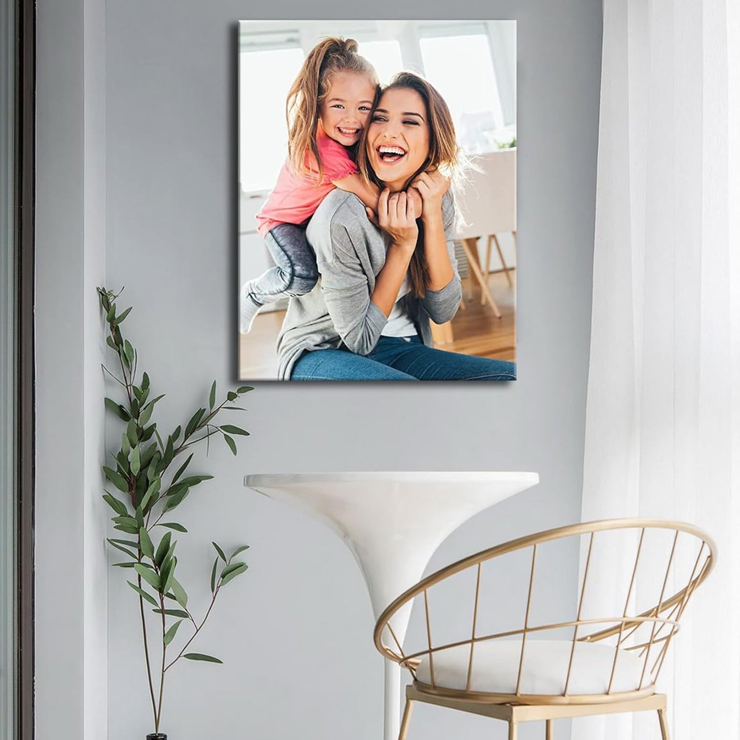 Laoife Custom Canvas Prints with Your Photos 18"x24", Custom Canvas Photo Prints, Personalized Canvas Wall Art for Office Home Bedroom Living Room Wall Decor