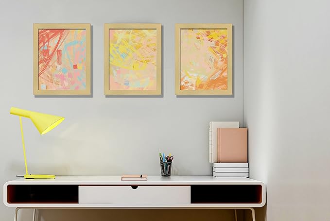 CORE ART 11x14 Picture Frame Gold Set of 2,Display Pictures 8x10 with Mat or 11 x 14 without Mat,Multi Photo Frames Collage for Wall or Tabletop Display