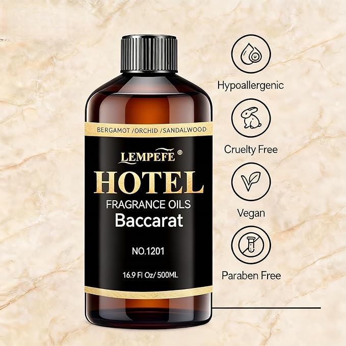 Diffuser Refill Oil Fragrance Oil Inspired by 5-Star Stay- 500 mL 16.09 fl oz - Hotel Fragrance Diffuser Oil & Home Luxury Scents for Aromatherapy Diffuser