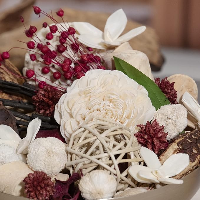 ANDALUCA Maison Box Fragrance Potpourri Decorative Vase & Bowl Filler Home Décor (Pomegranate Ginger)
