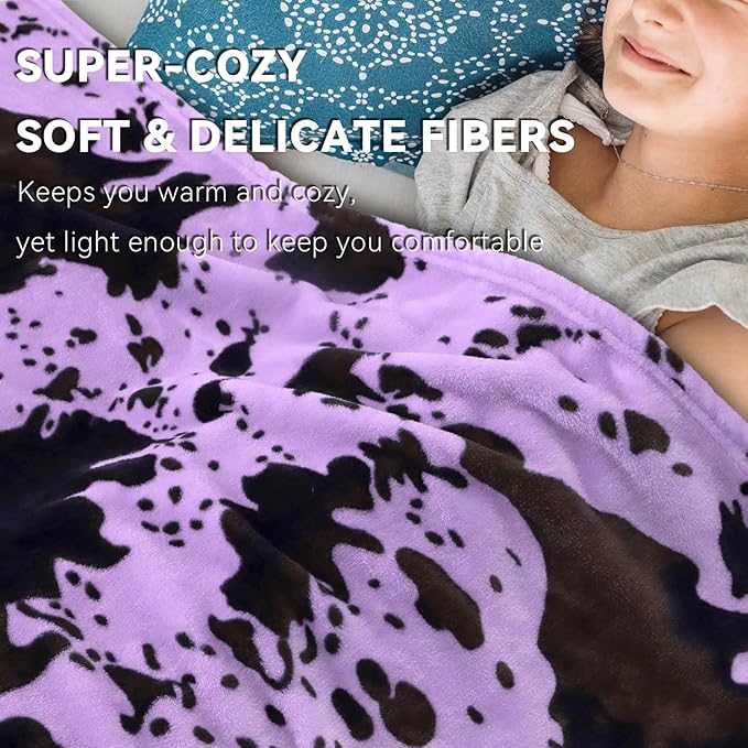 Queen Size Fleece Blanket, Warm Fuzzy Soft Cozy Oversized Bed & Couch Blanket Throw for Adults & Couples, All Season Home Decor, 90x90 inches