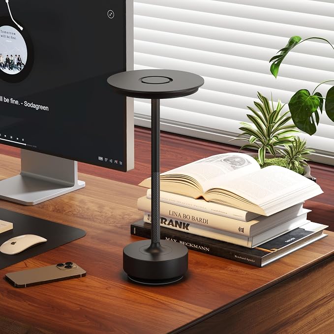 Rechargeable Cordless Table Lamps, Portable Battery Table Light.