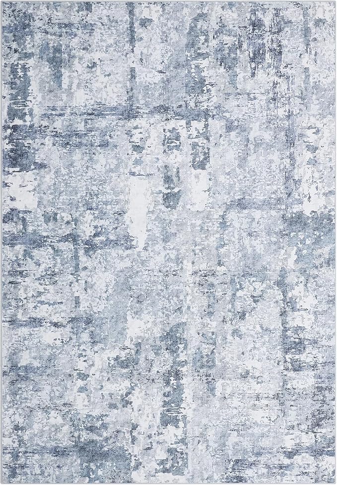 GarveeHome Large Area Rugs 9x12 for Living Room, Abstract Washable Rug Modern Non Slip Floor Mat Carpet Indoor Thin Accent Rug for Bedroom Dining Room Playroom Nursery Home Decor