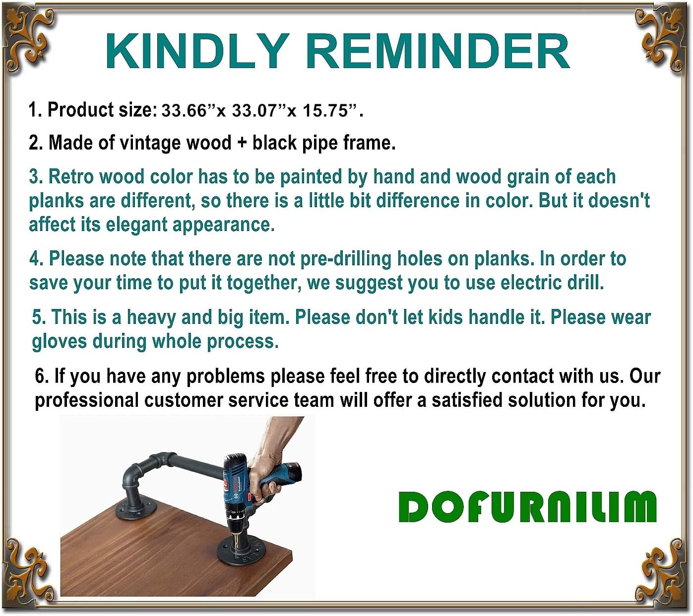 Industrial Pipe Bar Carts/Serving Carts/Kitchen Carts/Wine Rack Carts on Wheels with Shelves - Wood Rolling Carts - Wine Tea Liquor Shelves/Holder - Home Furniture