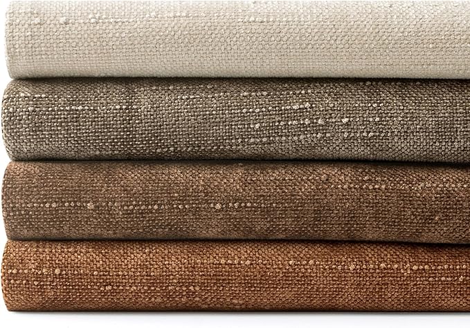 MIULEE Pack of 4 Decorative Throw Pillow Covers 18x18 Inch Brown Chenille Textured Throw Pillows Boho Farmhouse Rustic Cushion Covers for Vintage Modern Home Decor Couch Sofa Bed Living Room