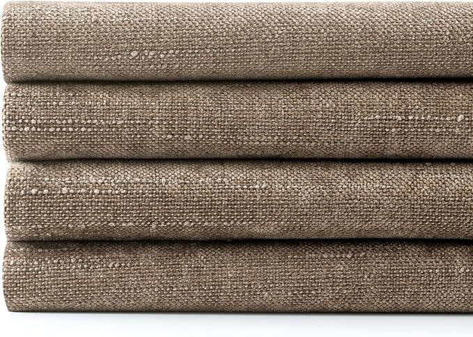 MIULEE Pack of 4 Decorative Throw Pillow Covers 18x18 Inch Taupe Chenille Textured Throw Pillows Boho Farmhouse Accent Cushion Covers for Modern Home Decor Couch Sofa Bed Living Room