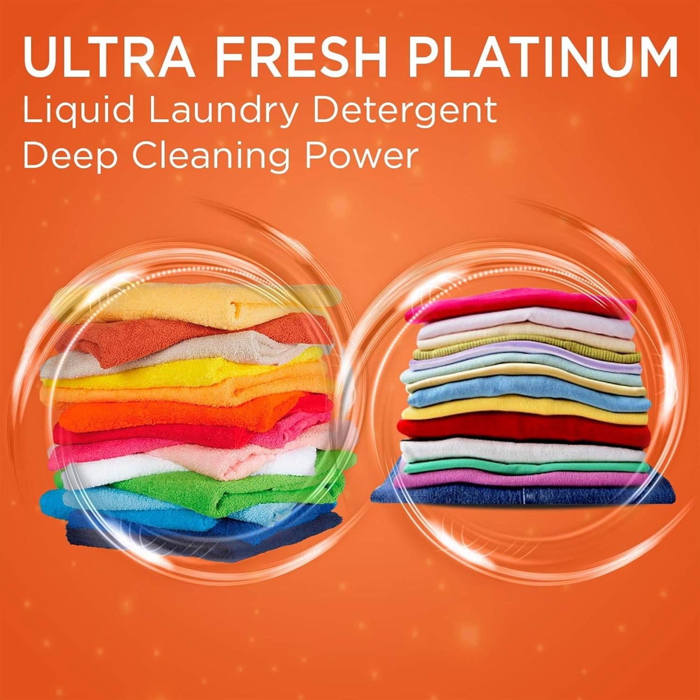 Ultra Fresh 5 Gallon Liquid Laundry Detergent Washing Soap for All Machine Types, 6X Platinum, Up to 640 Loads, Original Blue