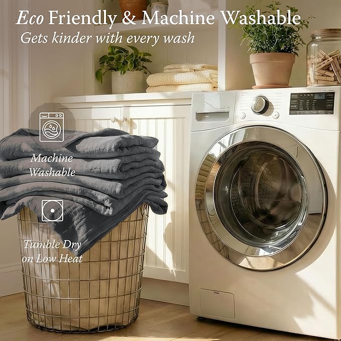 Threadmill Summer Muslin Twin Blanket | 4 Layer 100% Cotton Gauze Blanket | Pre Washed, Soft and Breathable Muslin Throw Blanket | Ideal for All Seasons | Lightweight Picnic Blanket| Dark Grey